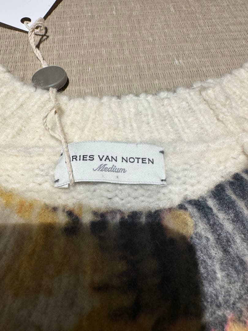DRIESVANNOTEN フラワーパターン ニットセーター M