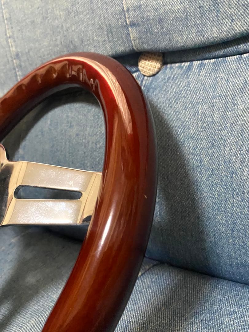 希少　ウッドステアリング 29Φ 小径　ホーンボタン付　即決大歓迎