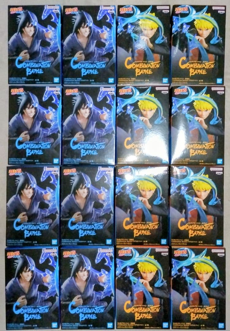 NARUTO　ナルト　疾風伝　フィギュア うずまきナルト　うちはサスケ　１６個