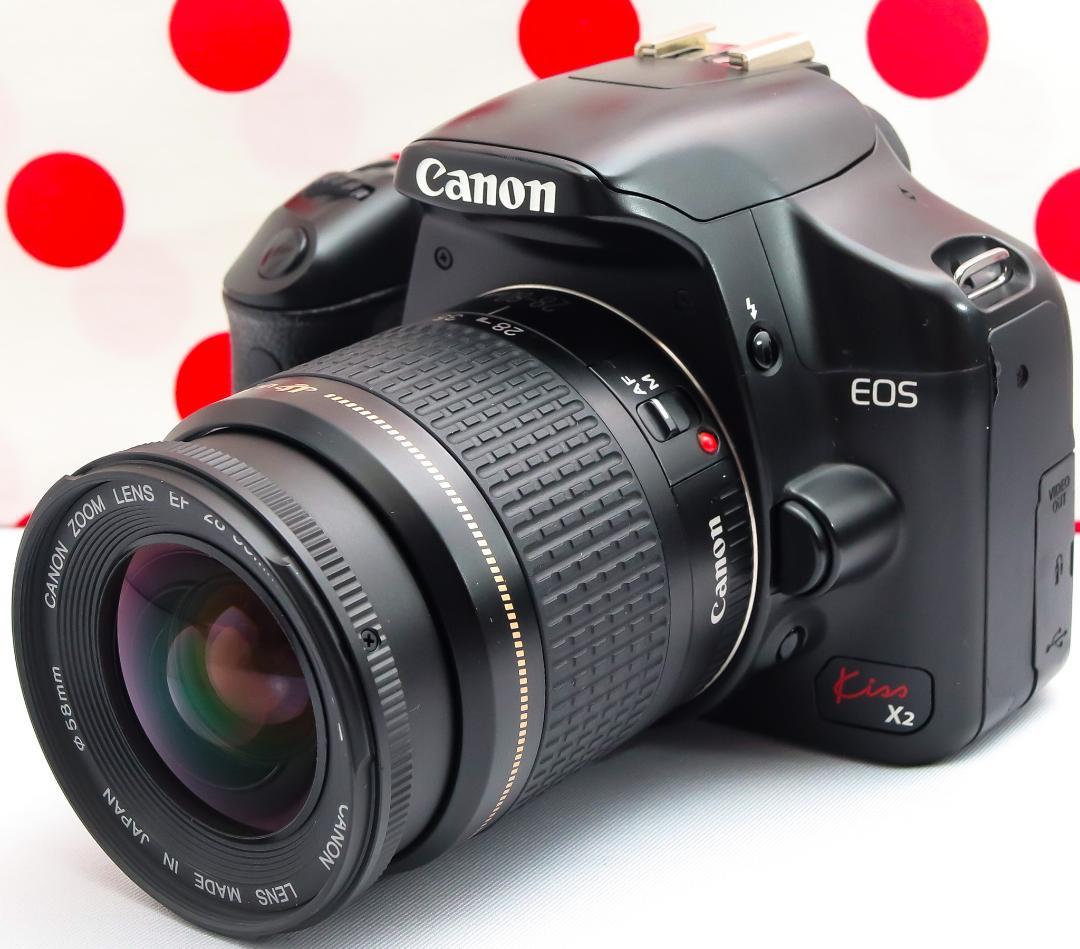 キャノン Canon kiss x2❤スマホに転送OK❤入門用一眼レフ❤