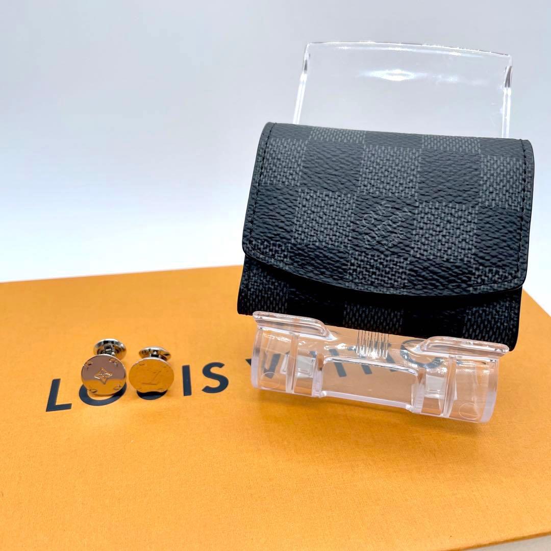 ✨希少ケース付き✨ルイヴィトン　モノグラム カフスボタン M61971 シルバー