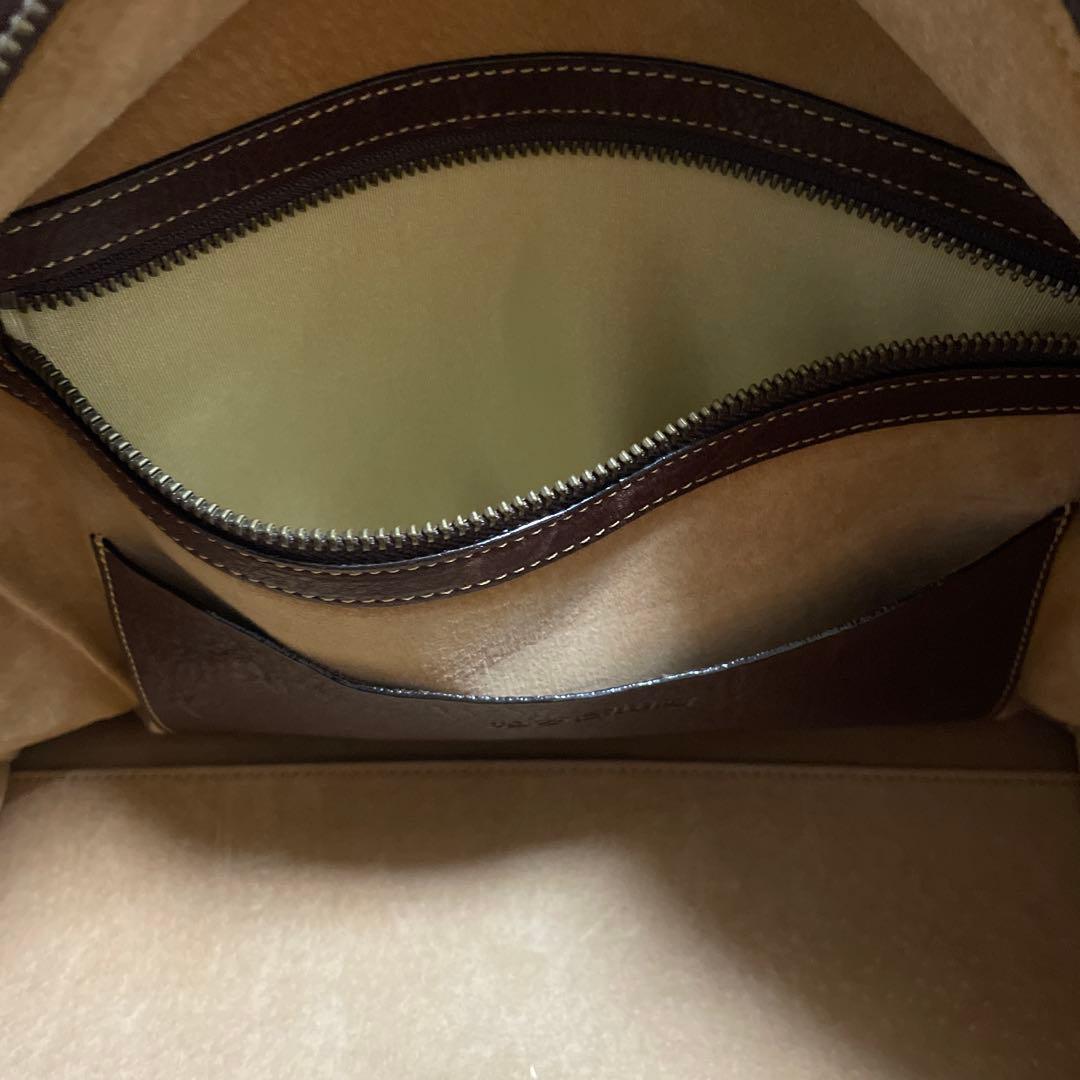 土屋鞄　ミニボストンバッグ　オイルヌメ