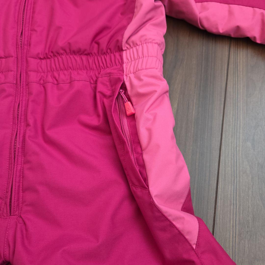 mont-bellモンベル　スキーウェア　ジャンプスーツ　つなぎ　ピンク　110