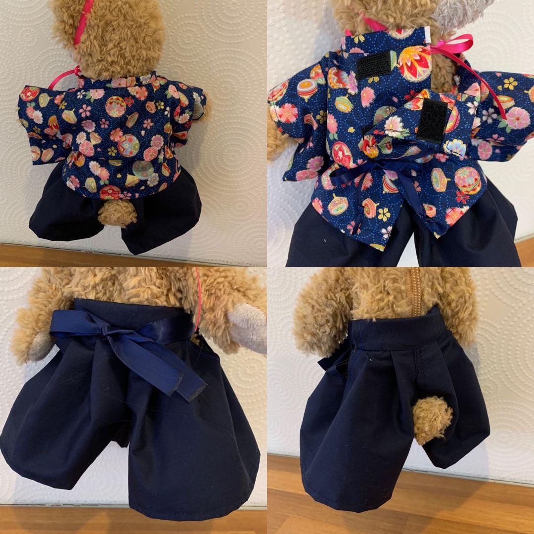 ポーチダッフィー お雛様　お内裏様　ひな祭りコスチューム　ぬいぐるみ衣装　着物