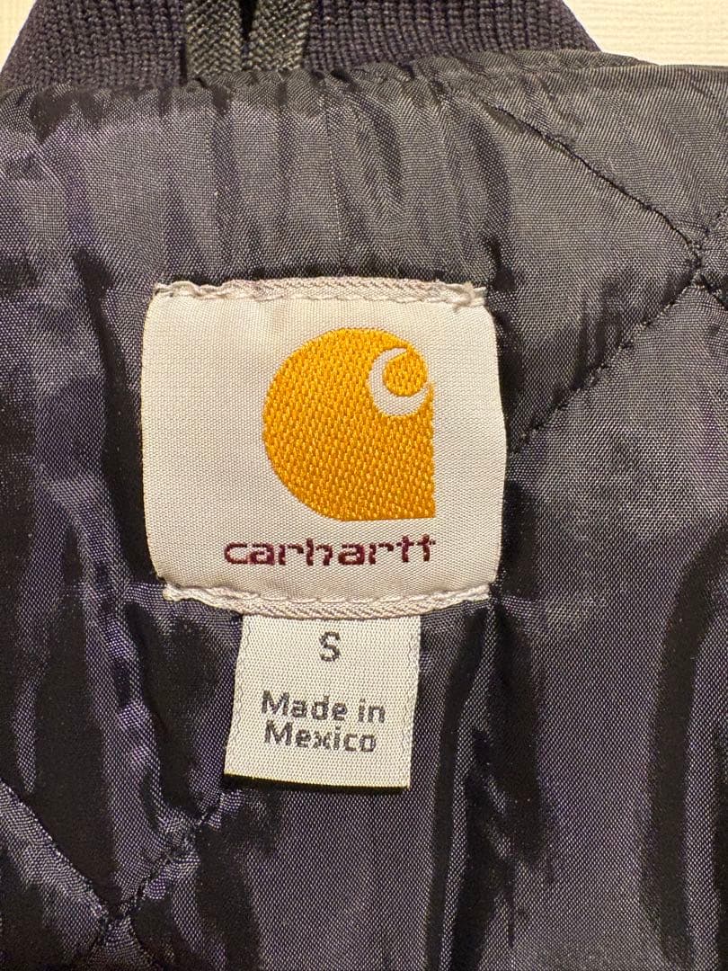Carhartt 　ダックベスト　ダークブラウン　メキシコ製　Sサイズ
