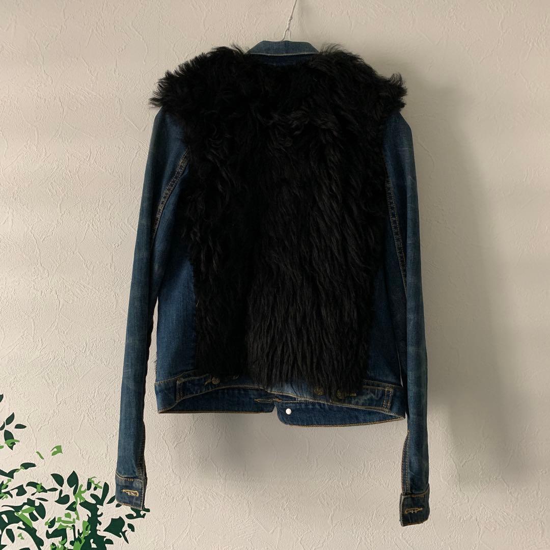 ☆R13 アールサーティーン ファー付 デニムジャケット Gジャン☆