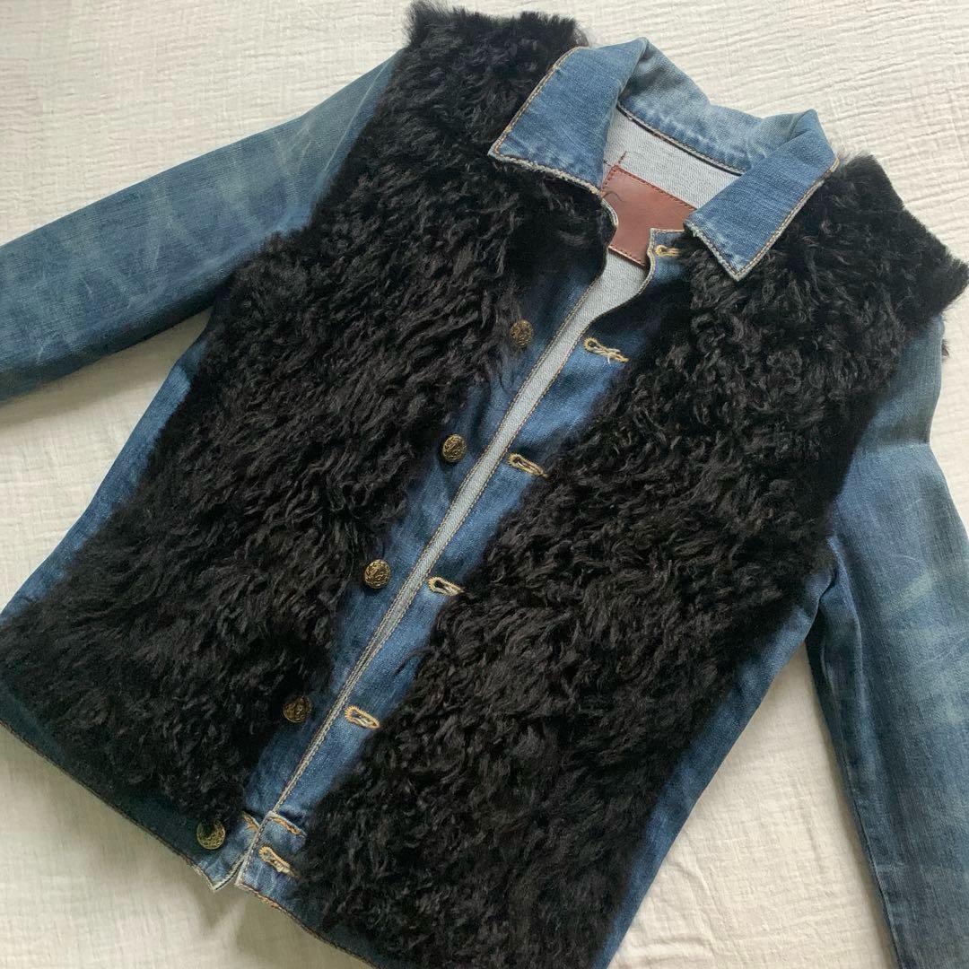 ☆R13 アールサーティーン ファー付 デニムジャケット Gジャン☆