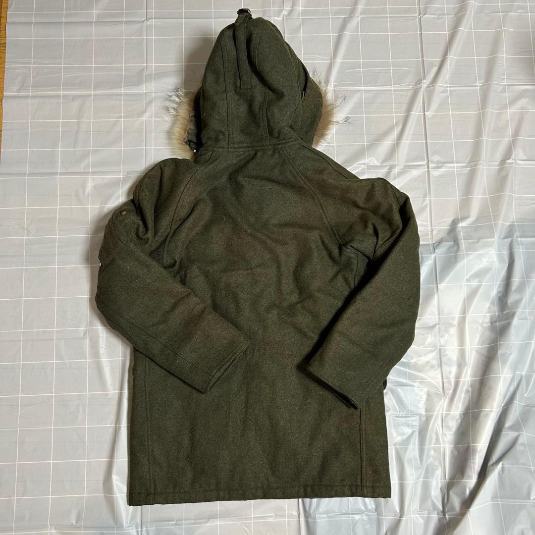 【美品】　ALPHA x SHIPS ミリタリージャケット　ファー付きフード　M