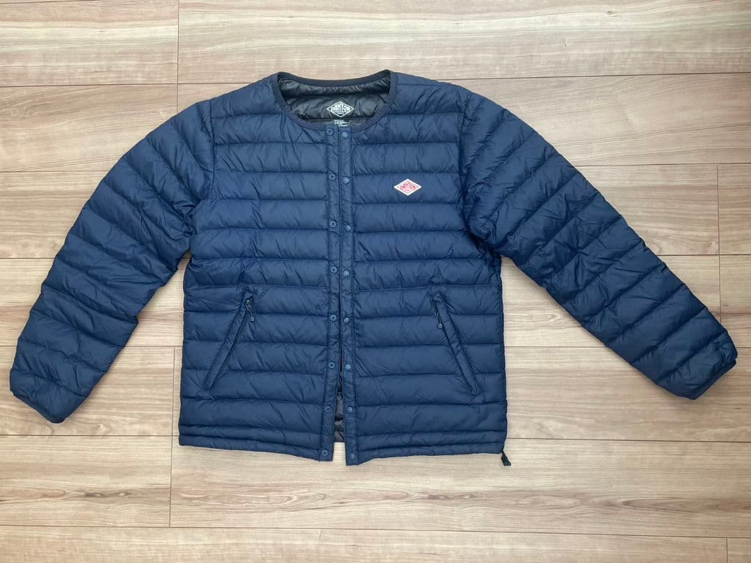 DANTON インナーダウン、ダウンジャケット 42(L～XL) ネイビー
