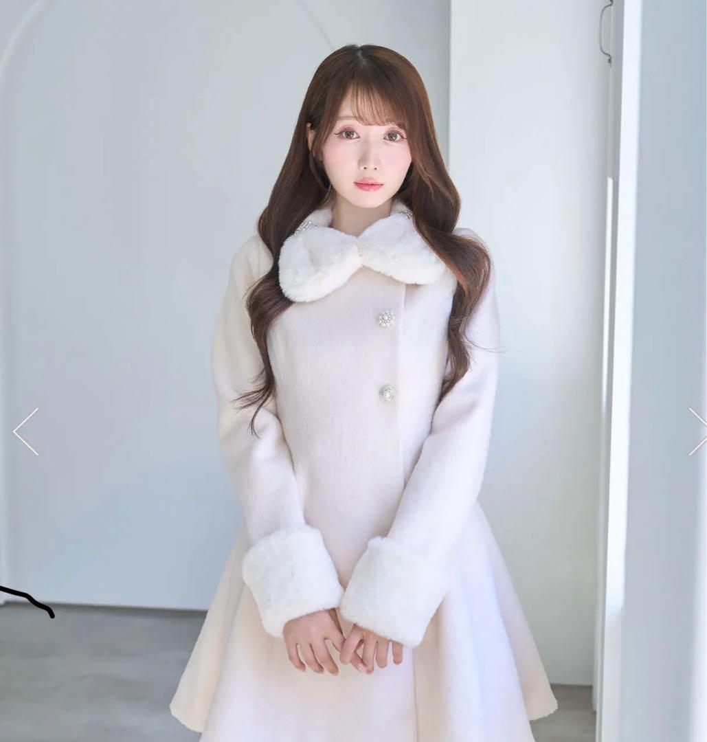 rosemuse tippet set flare coat ホワイト M