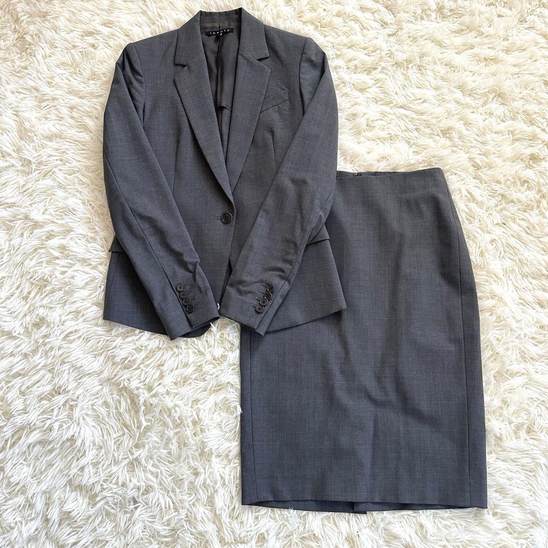 美品 Theory GABE 現行タグ スカートスーツセットアップ 0