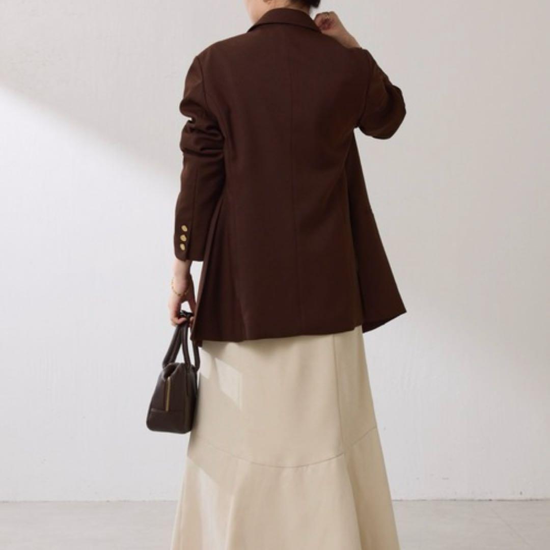 COLLAGE GALLARDAGALANTE 　ウールライクダブルジャケット