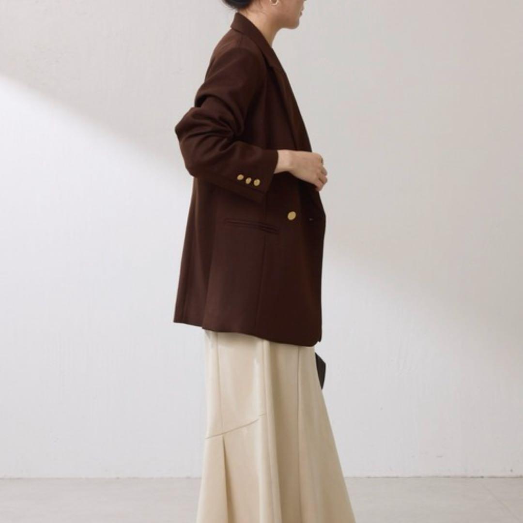 COLLAGE GALLARDAGALANTE 　ウールライクダブルジャケット