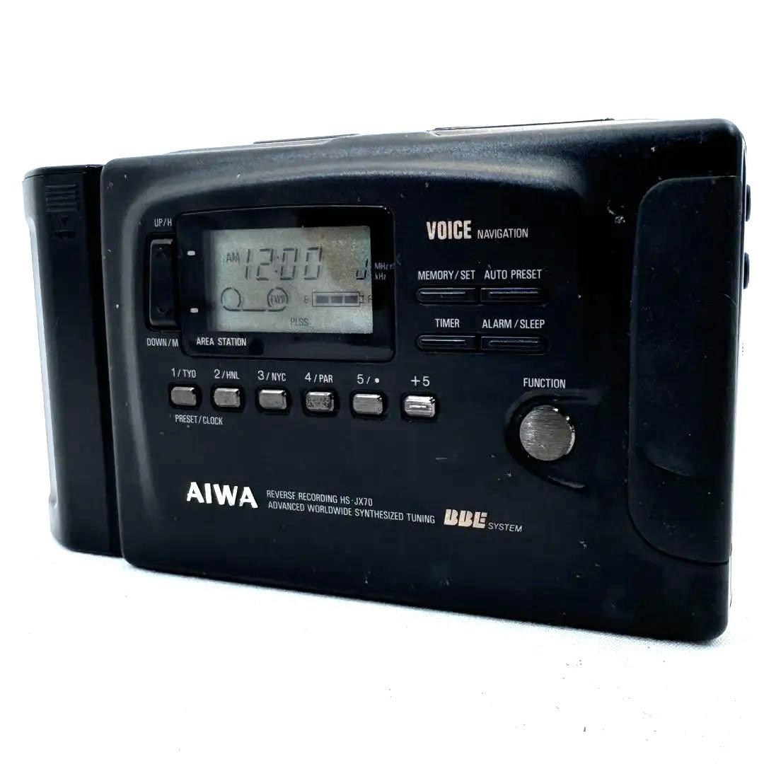 AIWA カセットボーイ HD-JX70 外付け電池ケース付 【ジャンク品】