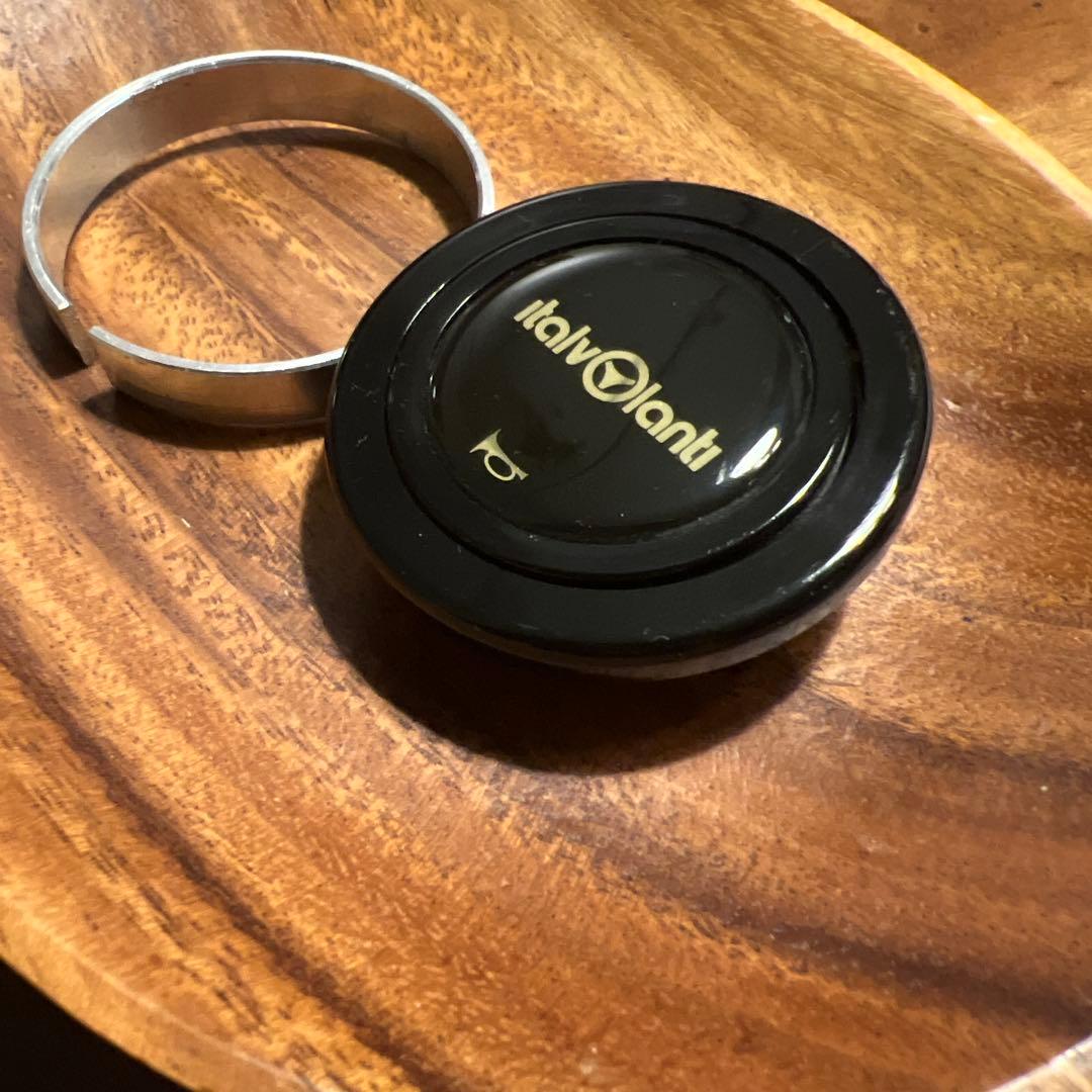 イタルボランテ 純正 ホーンボタン 黒/金文字 メンテ済み 導通良好 正規品