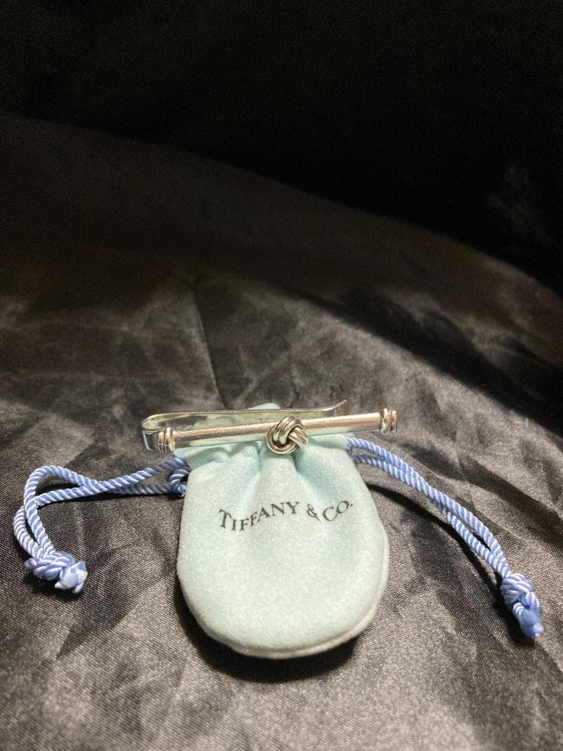美品 ティファニー ツイスト ノット ネクタイピン タイバー SV925