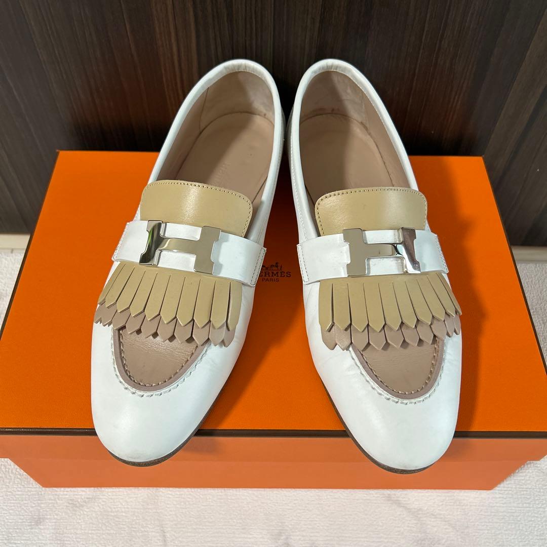 エルメス　モカシンパリ　35