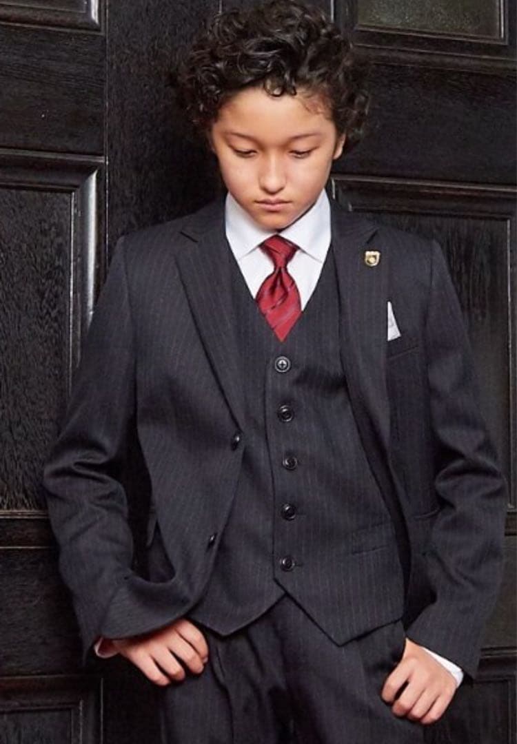 新品 タグ レシート あり ショパン　150 スーツ　三揃