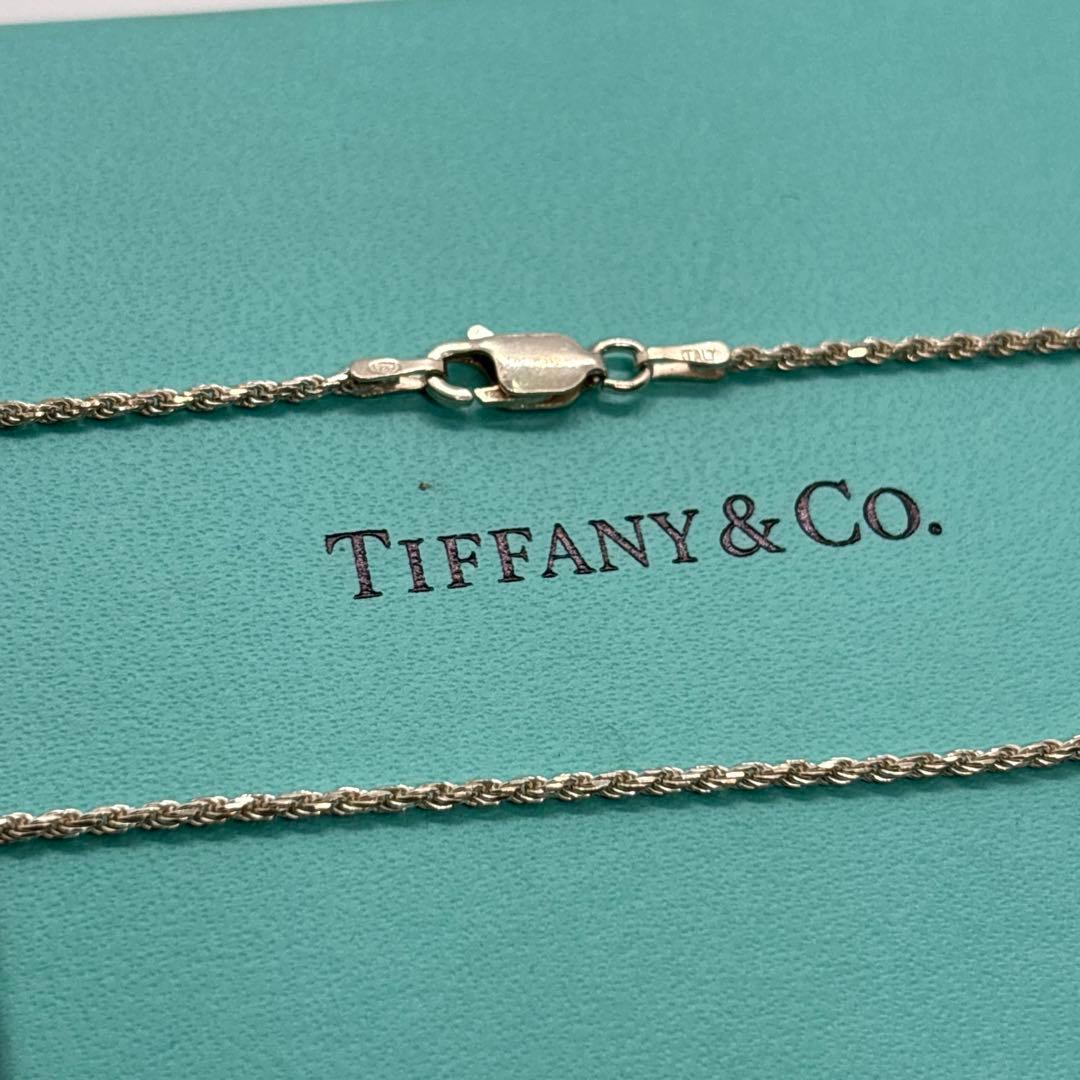 極美品 ティファニー ツイストチェーン ネックレス シルバー 925 刻印