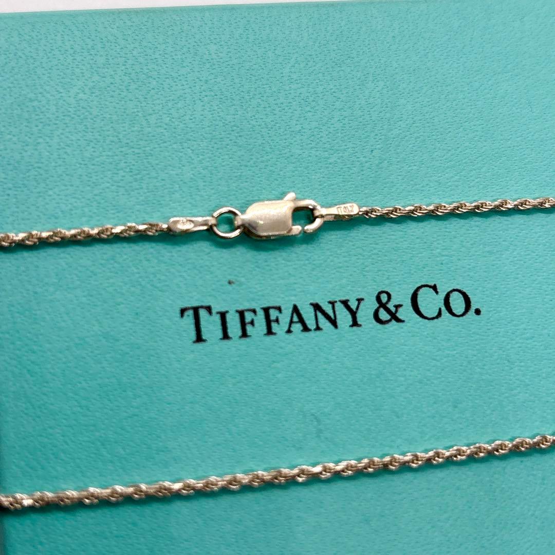 極美品 ティファニー ツイストチェーン ネックレス シルバー 925 刻印