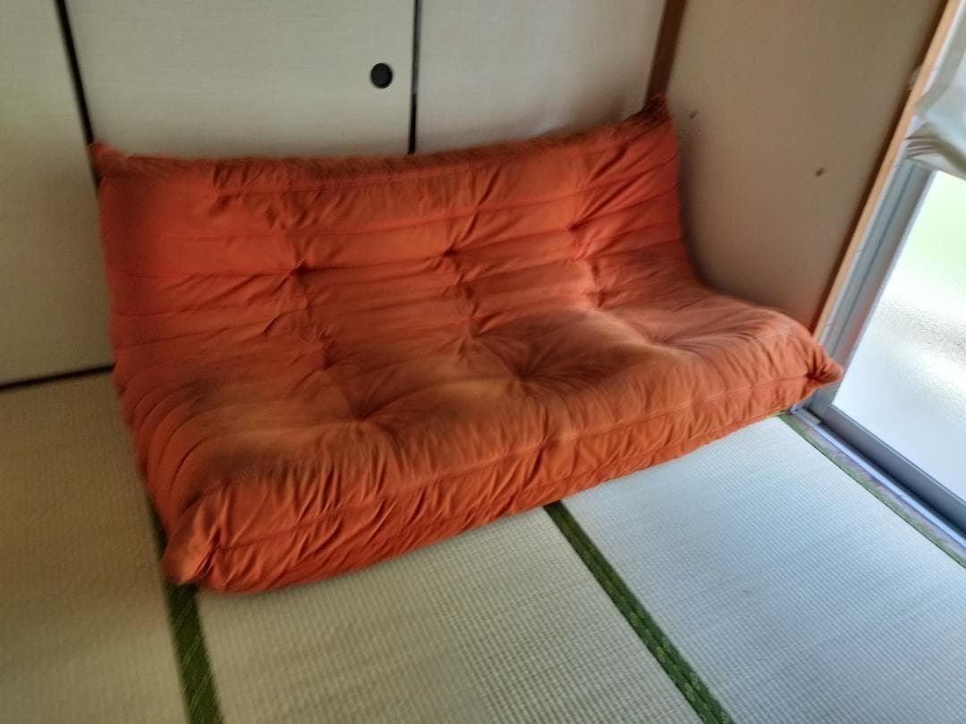中古ligne roset Togo リーンロゼトーゴRl-691 3Pオレンジ