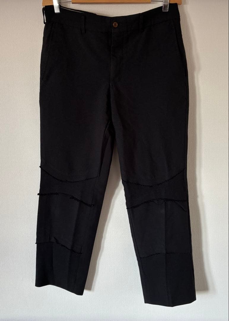 コムデギャルソン　テーパードパンツ　ブラック　L