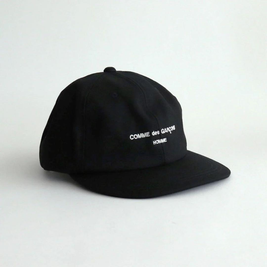 COMME des GARCONS HOMME LOGO CAP ブラック
