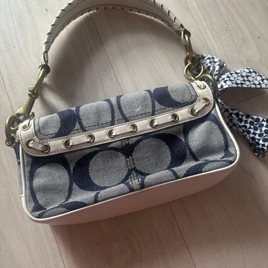 美品希少コーチ　レガシー　ショルダーバッグ　ターンロック　シグネチャー　65周年