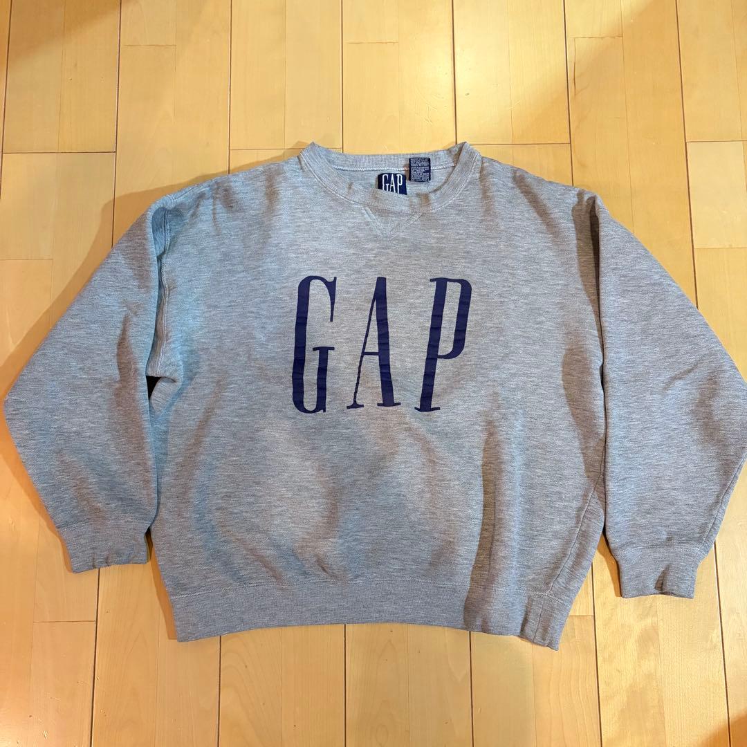 オールドギャップ GAP グレー ロゴ入り スウェット