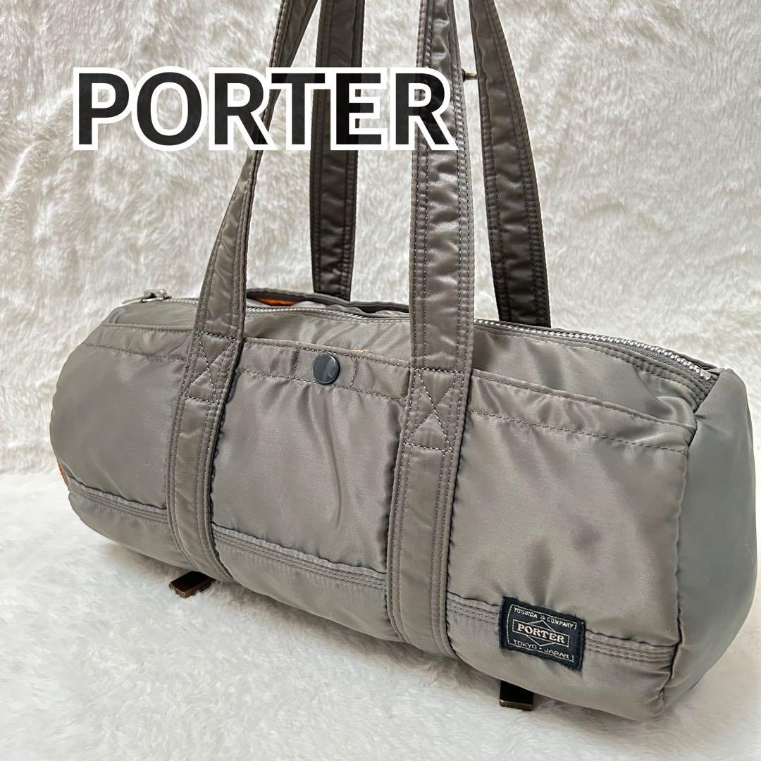 PORTER ポータータンカーダッフルバック ミニボストンS グレー