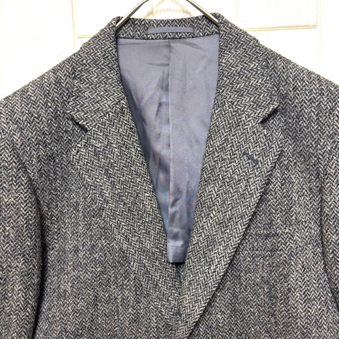 美品 J.PRESS × Harris Tweed テーラードジャケット グレー