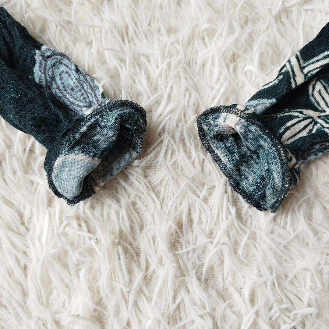 美品✨ミナペルホネン giardino ロングワンピース 総柄 グリーン 38