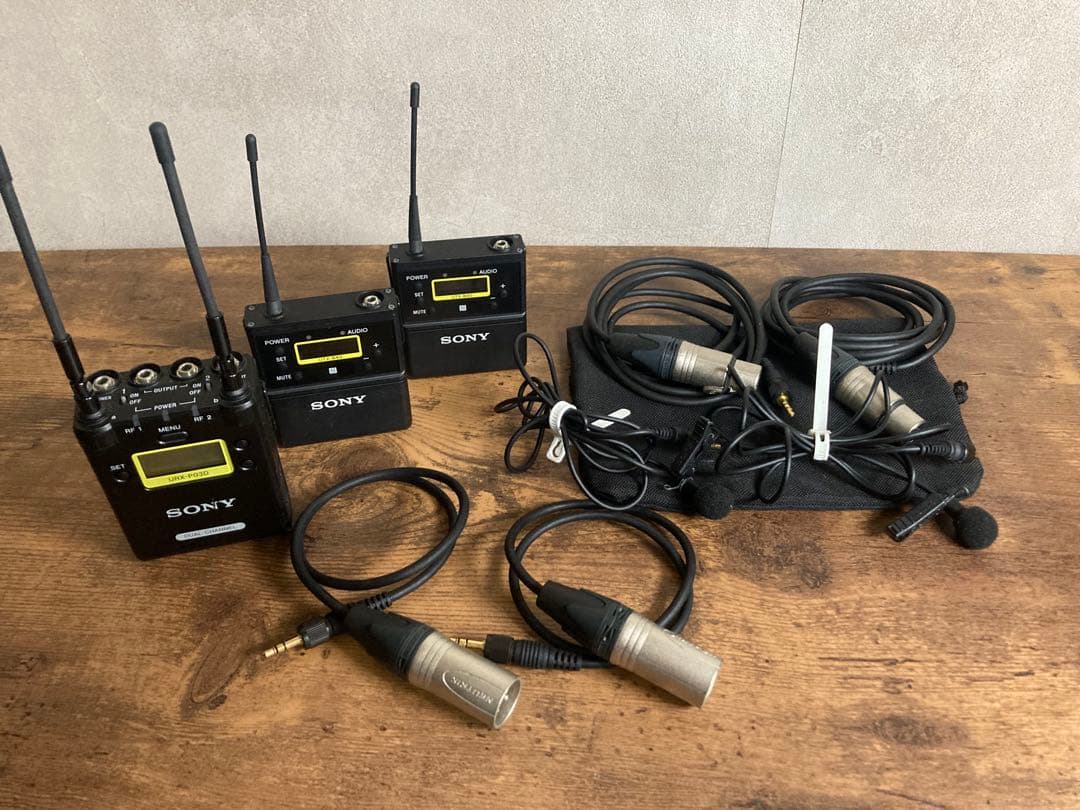 SONY ワイヤレスピンマイクURX-P03D UTX-B40 ２台セット