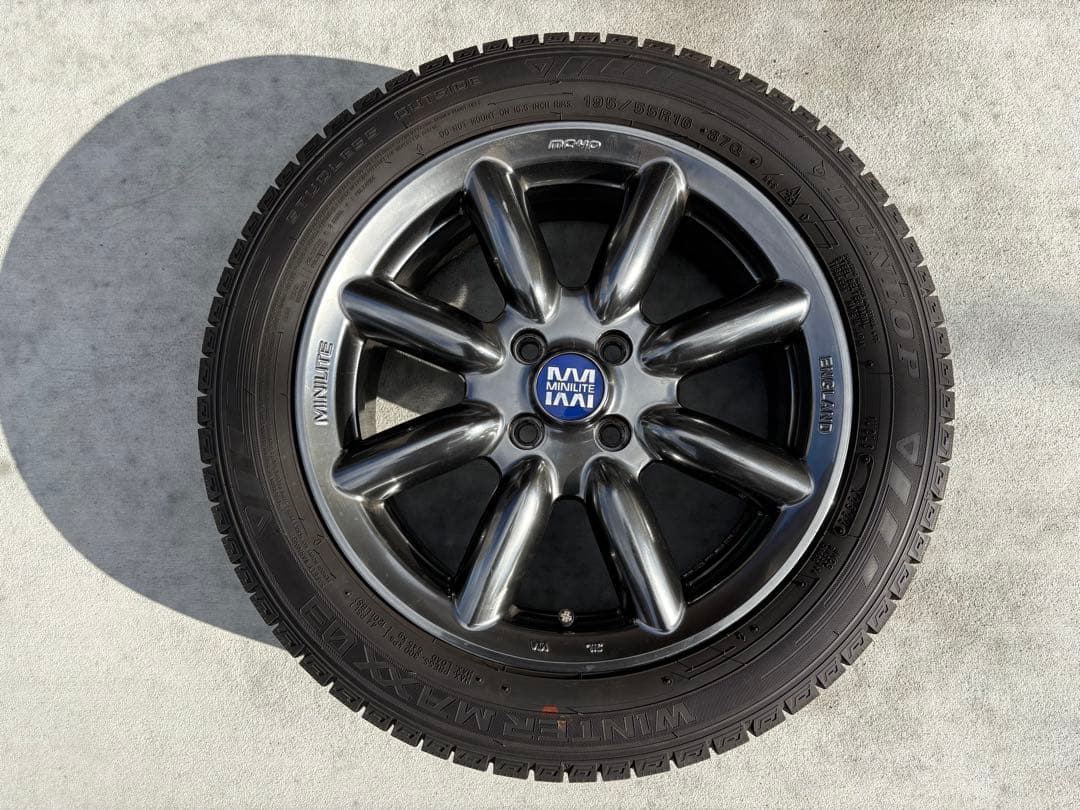 MINILITE ミニライト 16インチ 4本セット　スタッドレスタイヤ付