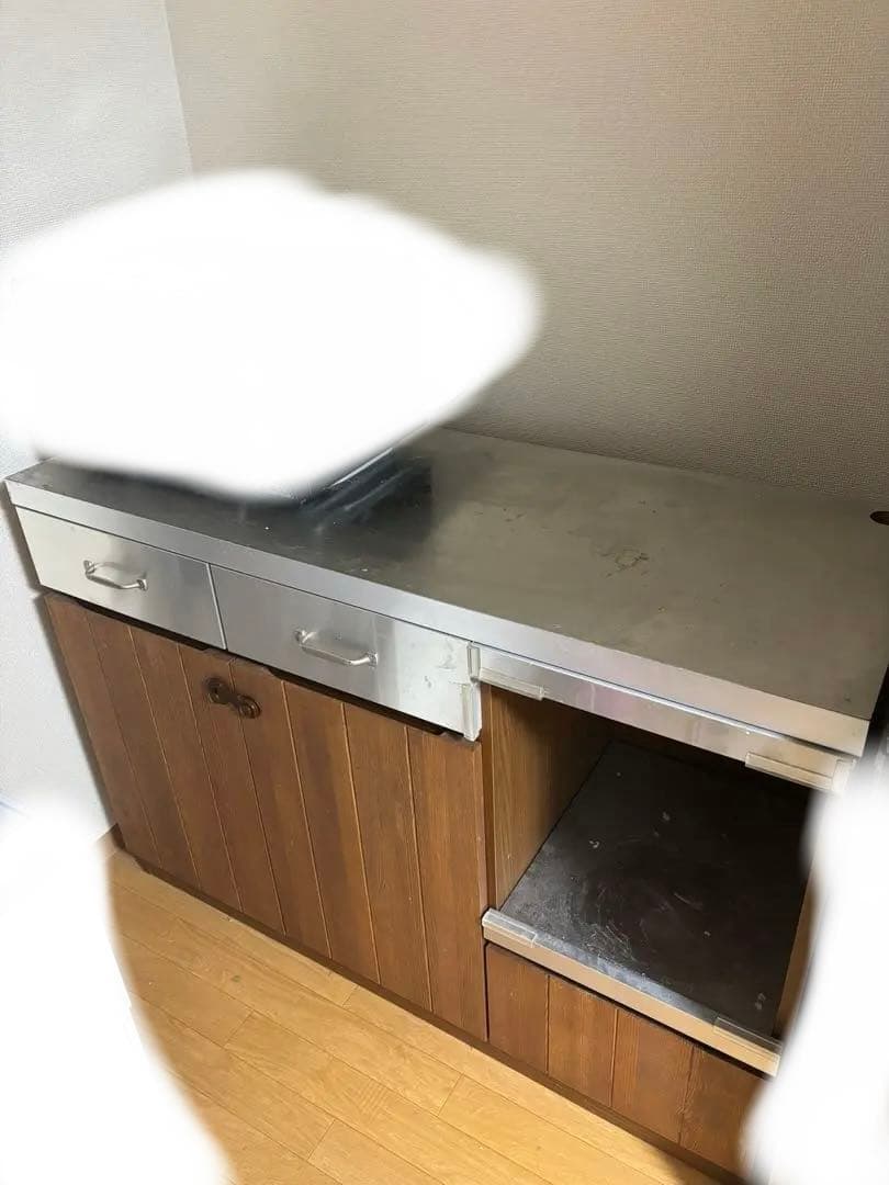 unico キッチンカウンター ウニコ食器棚 ステンレス＊電子レンジはつきません