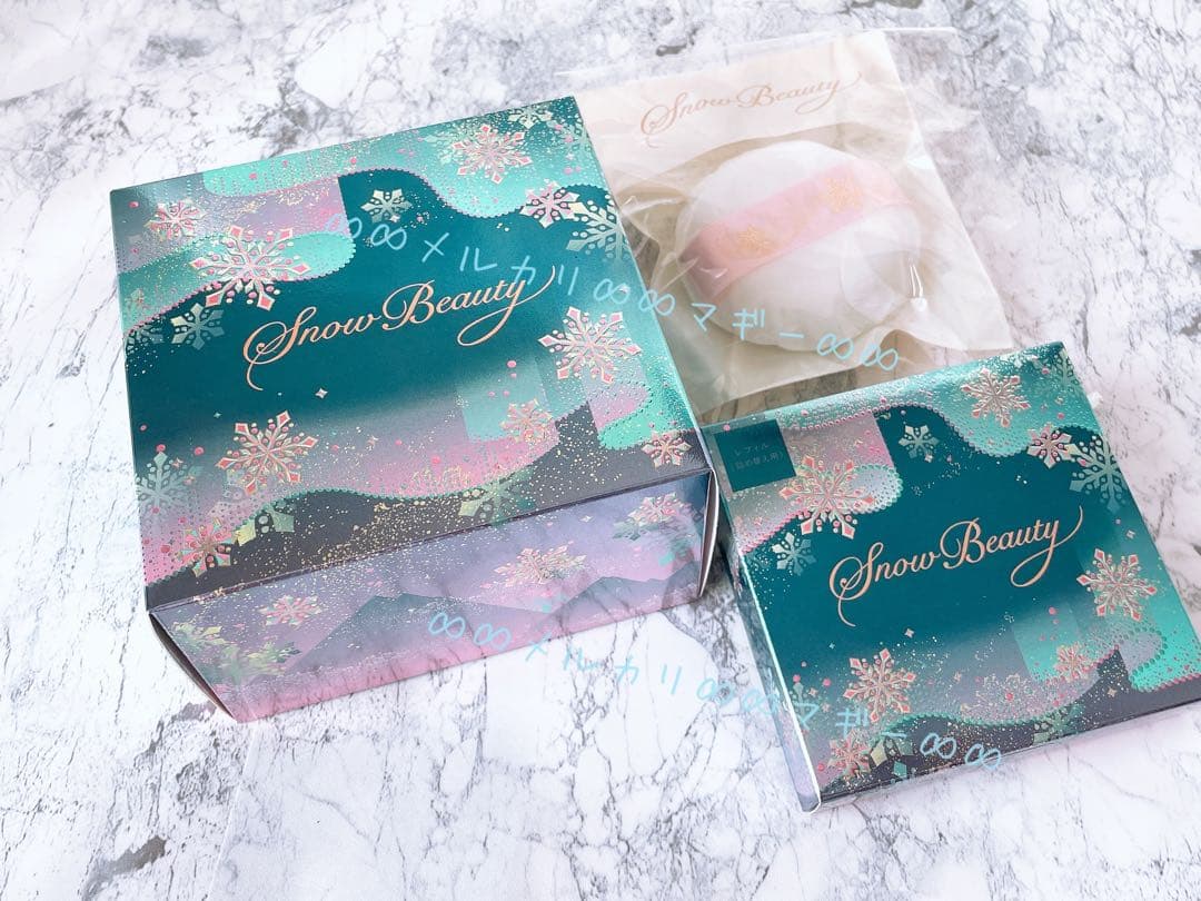 【スノービューティー】◎本体　◎リフィル　◎ポーチ　◎パフ　★未開封