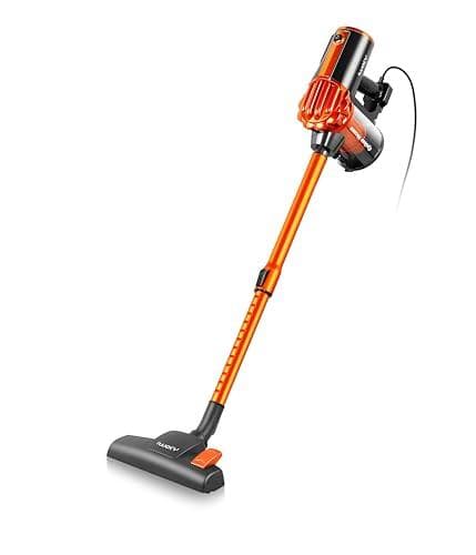 掃除機 V600 サイクロン 600W ハイパワ スティッククリーナー オレンジ