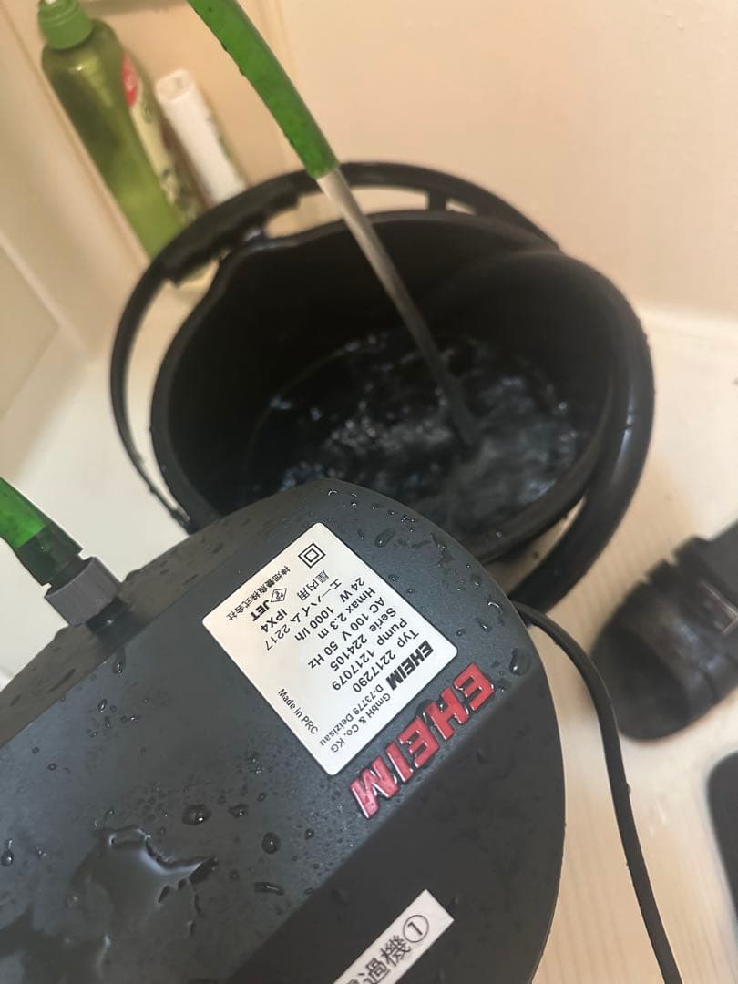 美品　エーハイム 2217 50Hz ダブルタップ・ろ材・ホース　2セット