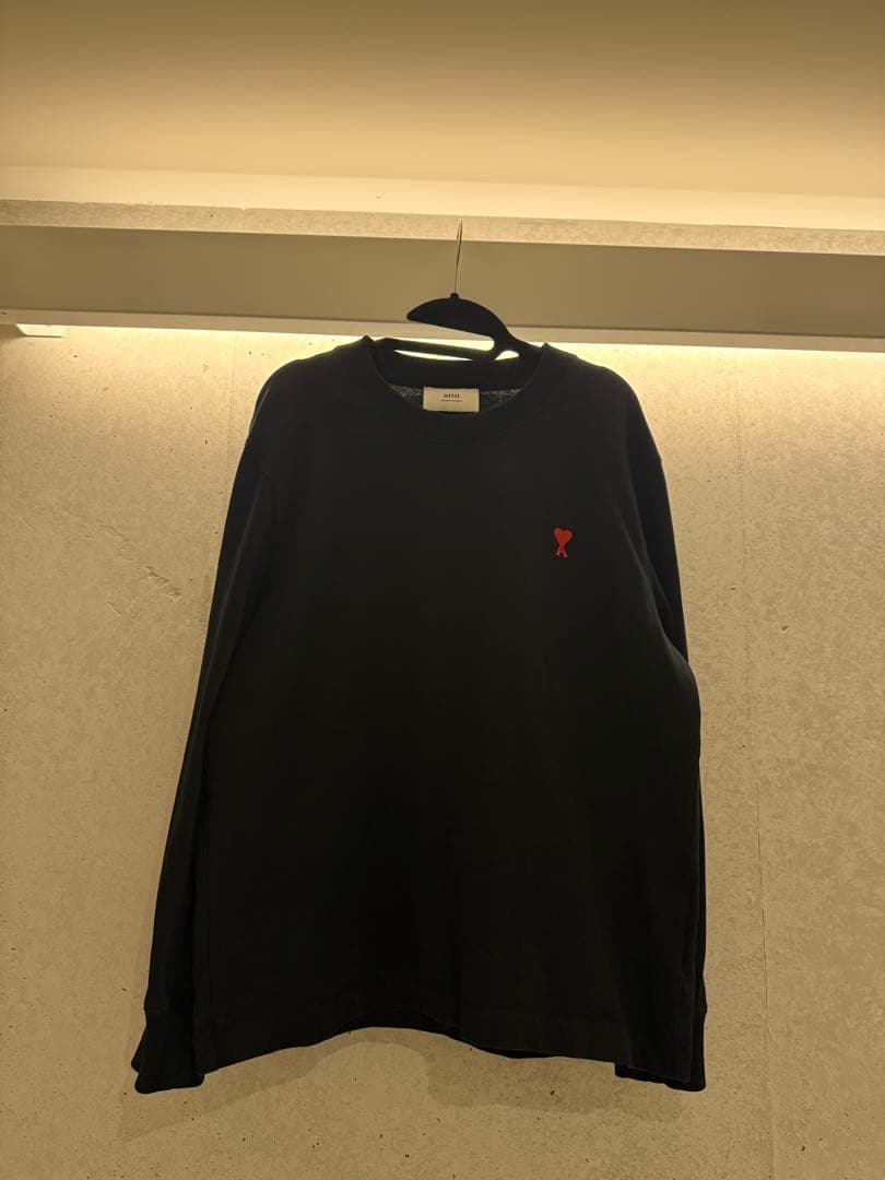 AMI PARIS オーガニックコットン スウェットシャツ(ロンT)