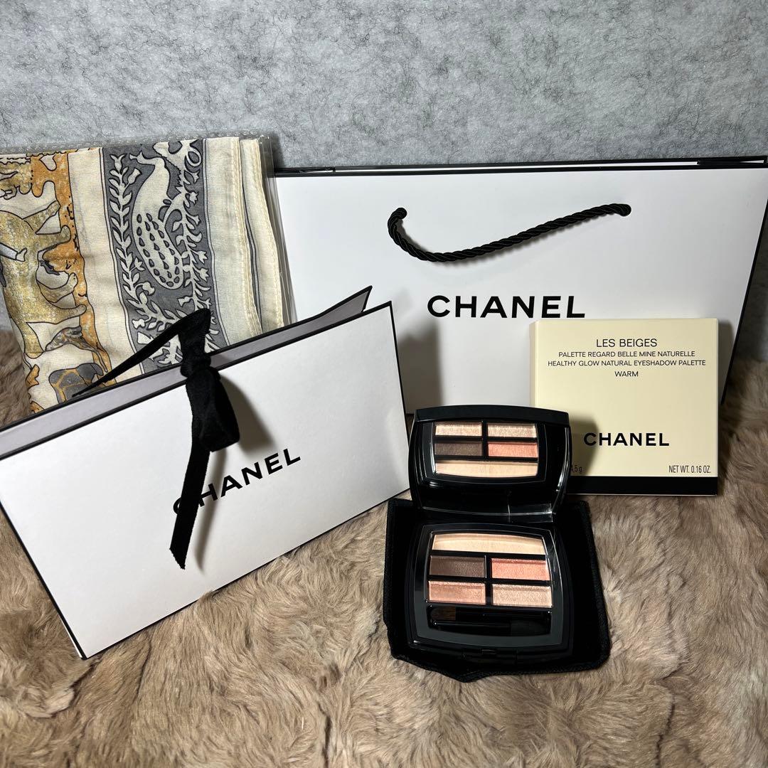 新品　CHANELシャネル レベージュパレットルガール　ウォーム　スカーフ付き