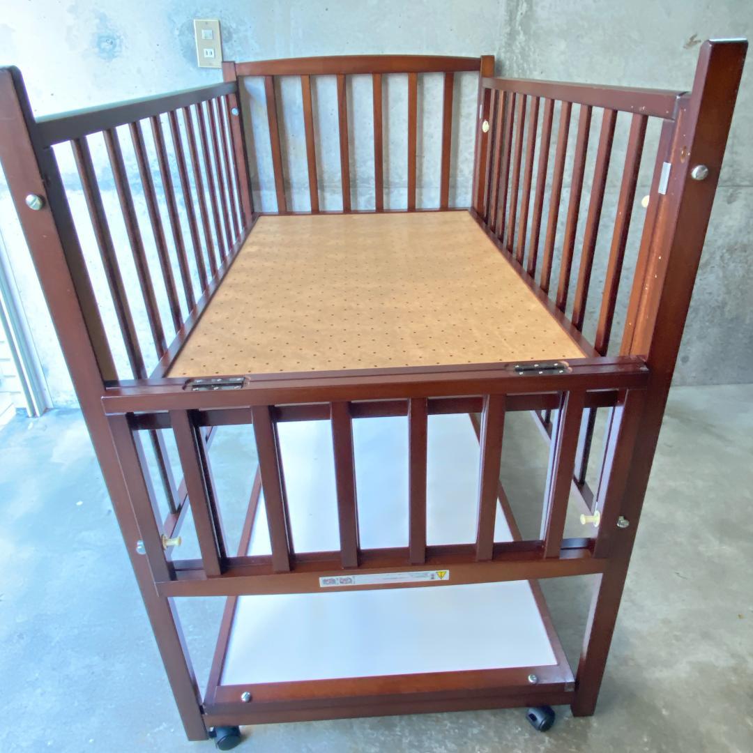 ヤマサキ　ツーオープン　ハイタイプ　レギュラーサイズ　高級ベビーベッド