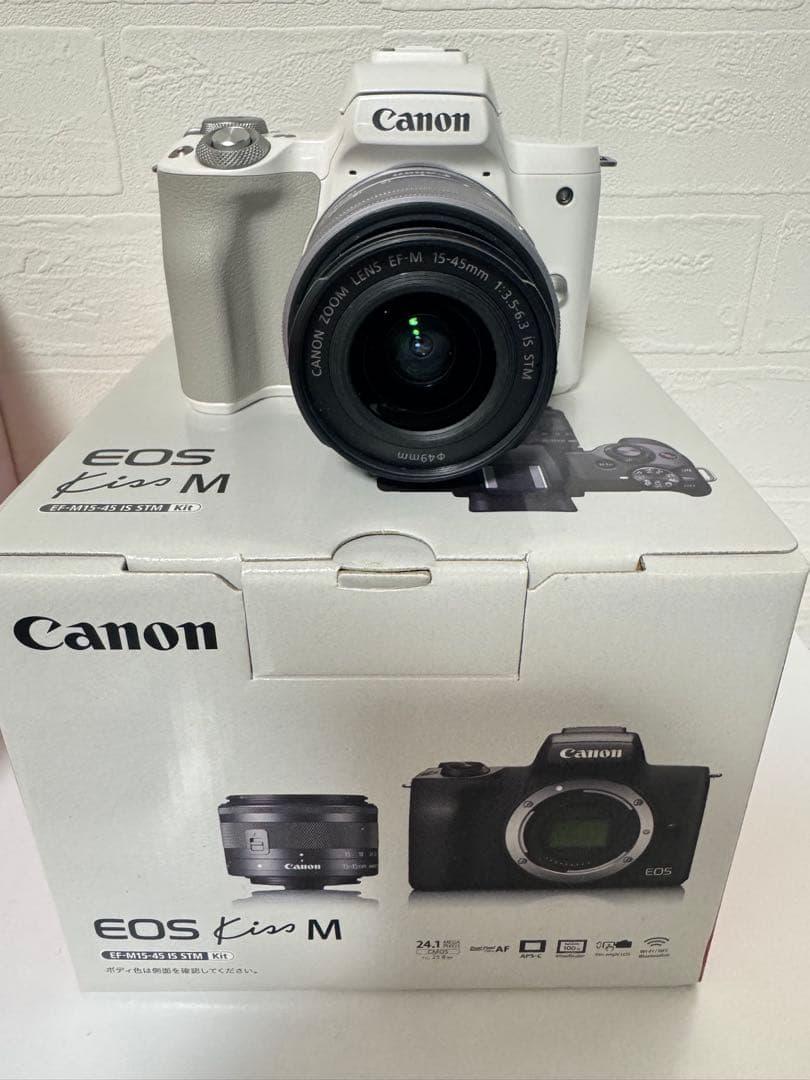 最終額 Canon EOS Kiss M ホワイト 付属品完品