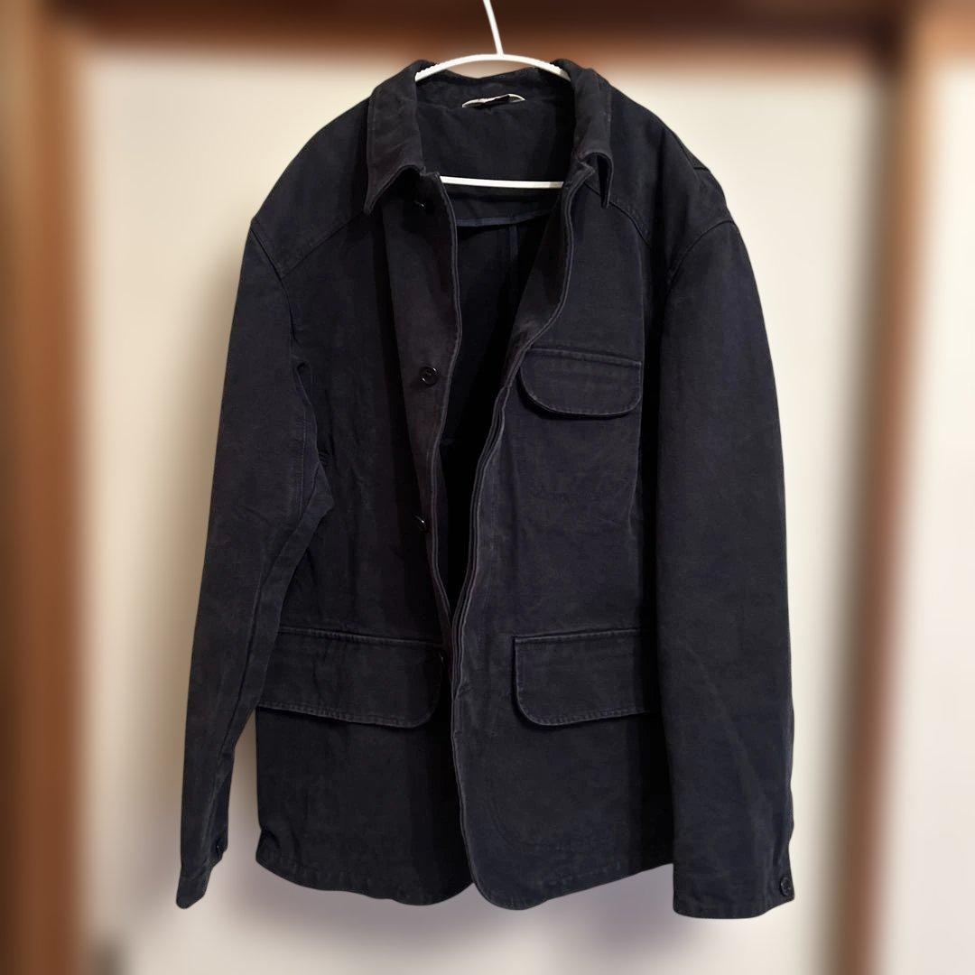 カパルビオ　テーラードジャケット ダークネイビー　ヴィンテージ