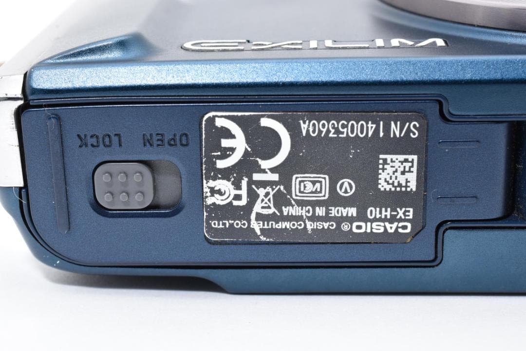 美品 カシオ　CASIO EXILIM EX-H10 ブルー ＃A355