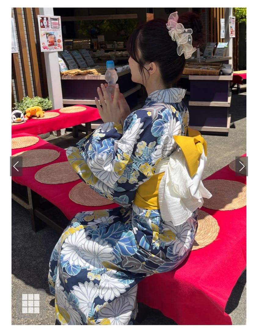 水彩菊浴衣セット[gi1218]