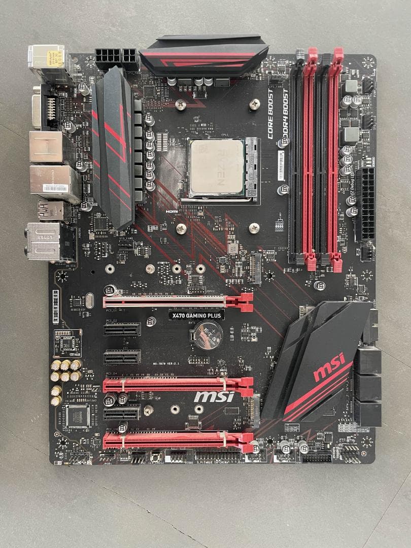 MSI X470マザーボード+ AMD Ryzen7 2700x