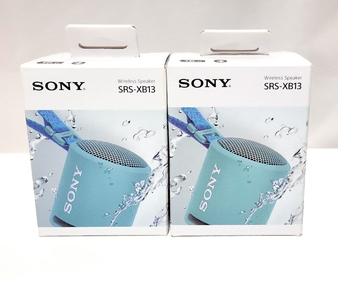 新品未開封【SONY】SRS-XB13 ポータブルスピーカーパウダーブルー×2個