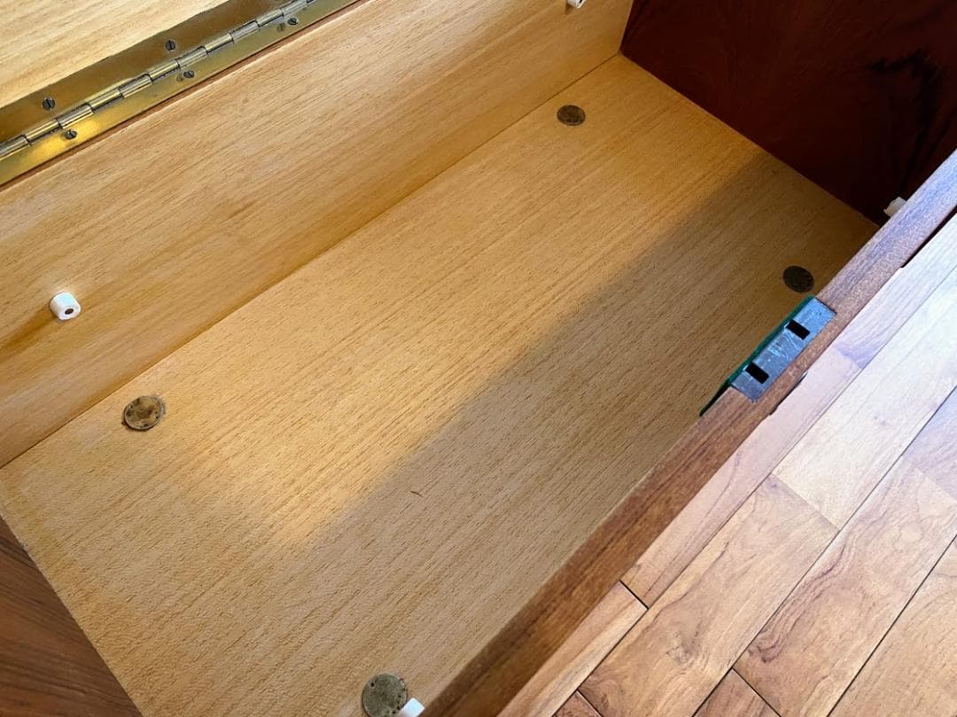 1960-70s ヴィンテージ サイドテーブル ボックス キー付 仕上済