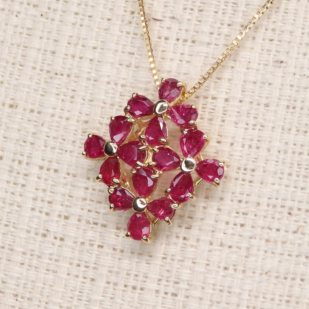 ルビー ペンダントトップ A5500 1.39ct ゴールドK18