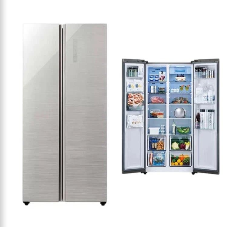 2019年製AQUA ノンフロン冷凍冷蔵庫AQR-SBS45H (S)